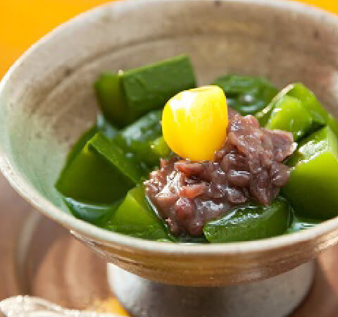 画像:抹茶あんみつ