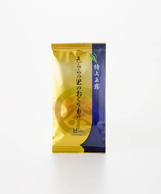 商品画像：袋に入った玉露の茶葉