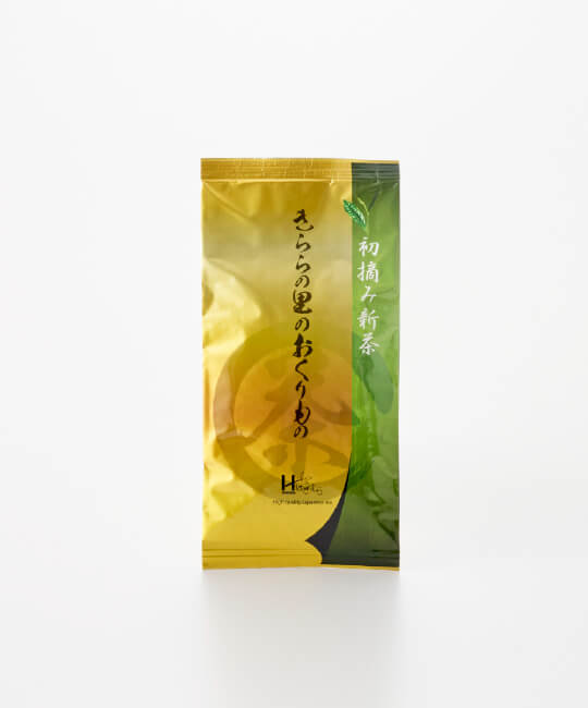商品画像：袋に入った初摘み煎茶